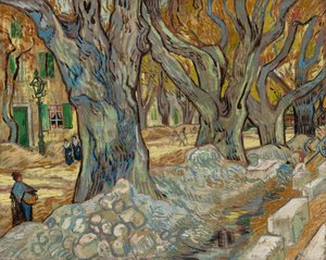 De Grote Platanen Wegwerkers in Saint-Rémy, 1889