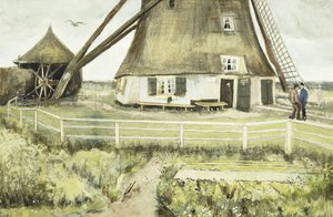 De Molen, 1881 door Vincent van Gogh