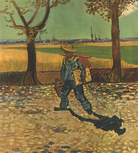 De schilder op weg naar zijn werk, of de weg naar Tarascon door Vincent van Gogh
