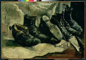 Drie Paar Schoenen door Vincent van Gogh