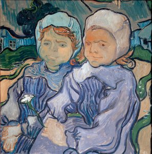 Twee kleine meisjes, juni 1890