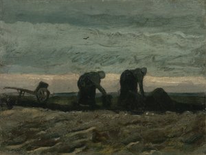 Twee vrouwen op de heide
