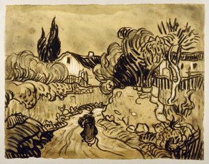 Landschap van Auvers (1890) door Vincent van Gogh
