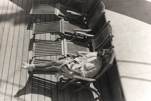Passagier aan boord van het cruiseschip 