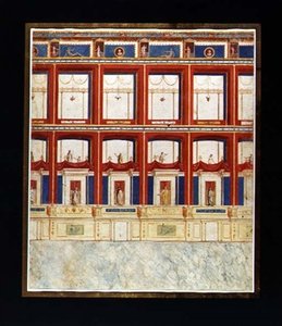 Antieke Romeinse fresco
