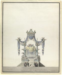 Catafalque voor Keizerin Catharina de Grote 1729-1796, 1796