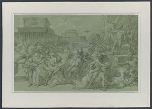De Schaking van de Sabijnse Maagden door Vincenzo Camuccini