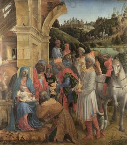 De aanbidding der koningen, ca. 1500 door Vincenzo Foppa