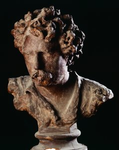 Portret van de schilder Fortuny (was) door Vincenzo Gemito