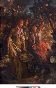 Genrescène of Oogst (1895) door Vincenzo Migliaro