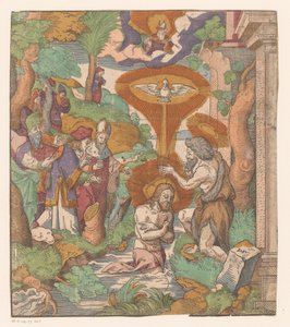 Doop van Christus door Virgilius Solis