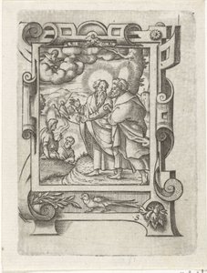 Uittocht der discipelen door Virgilius Solis