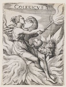 Cholerisch Temperament, c.1530-62 (gravure)