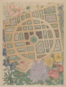 De tuin van Madame Jumel door Virginia Richards