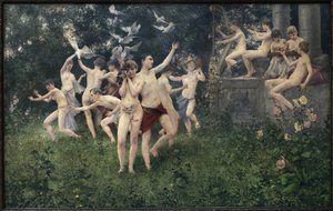 Lentefeest (allegorische scène) door Vitezlav Karel Masek