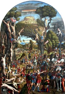 Kruisiging en Apoteose van de Tienduizend Martelaren van de Berg Ararat door Vittore Carpaccio