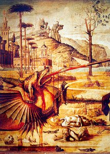 Detail van Sint Joris die de Draak Doodt, ca. 1502-07