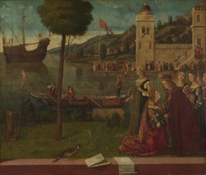 Het vertrek van Ceyx, ca. 1502-1507 door Vittore Carpaccio