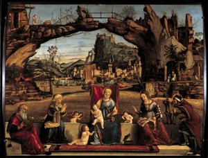 Het Heilige Gesprek door Vittore Carpaccio