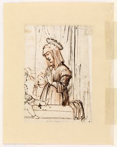 Maagd die het Kind aanbidt met Sint-Jan, late jaren 1480 - vroege jaren 1490 door Vittore Carpaccio