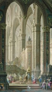 Salomon brandt wierook voor de afgoden door Vittorio Maria Bigari