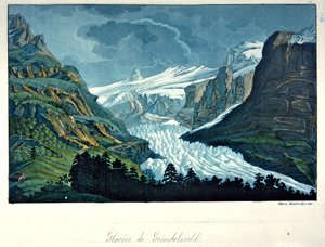 Gletsjer van Grindelwald, illustratie uit 