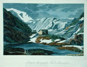Het Grand St. Bernard Hospice in Zwitserland, uit 