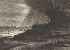Landschap met storm, 18e-begin 19e eeuw door Vivant Denon