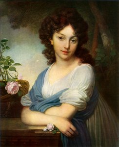 Portret van Yelena Alexandrovna Naryshkina, 1799, 1965 door Vladimir Borovikovsky