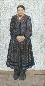 Oekraïense boerin, 1910-1911 door Vladimir Davidovich Burliuk