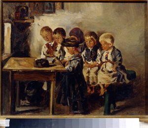 Wachten op de lerares door Vladimir Egorovic Makovsky