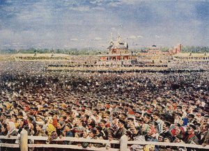 Khodynka veld op 18 mei 1896, 1899 door Vladimir Egorovic Makovsky