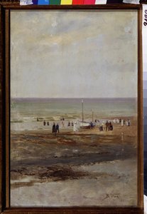 Op het strand door Vladimir Egorovic Makovsky