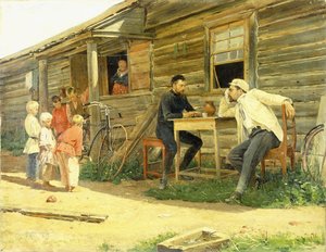 De Fiets door Vladimir Egorovic Makovsky