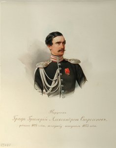 Portret van graaf Grigori Alexandrovich Stroganov (1824-1878) door Vladimir Ivanovich Hau