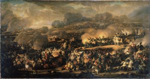 De Slag der Naties in Leipzig in oktober 1813