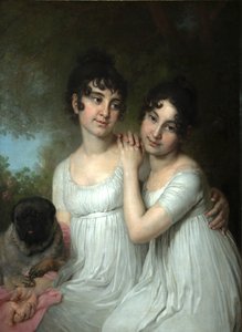 Portret van gravinnen E.A. en A.A. Kurakin, 1802 door Vladimir Lukich Borovikovsky