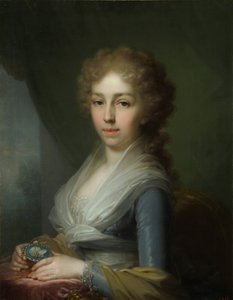 Portret van Groothertogin Elizabeth Alexeievna 1779-1826, 1795 door Vladimir Lukich Borovikovsky