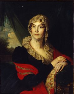 Portret van prinses Natalia Alexandrovna von Buxhoeveden, née Alexeyeva, 1790s door Vladimir Lukich Borovikovsky