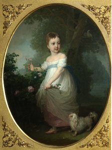 Portret van Yelena Naryshkina als kind, begin 1790s