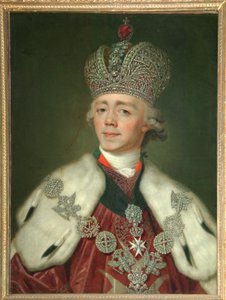 Portret van Keizer Paul I van Rusland 1754-1801, 1799-1800