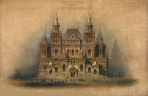 Goedgekeurd ontwerp van het gebouw van het Historisch Museum, 1875