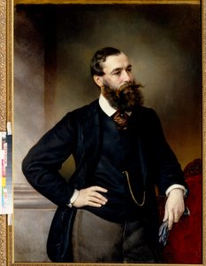Portret van de jurist en filosoof Boris Nikolaievitch Chicherin door Vladimir Ossipovitch Sherwood