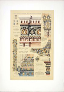 Oude Russische decoratieve tegels door Vladimir Vasilyevich Suslov