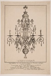 Een kroonluchter door W.A. Müller
