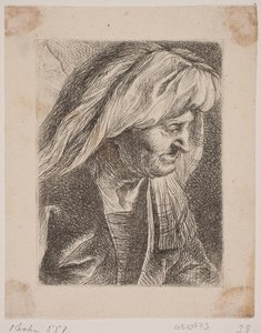 Oude Italiaanse vrouw door W.A. Müller