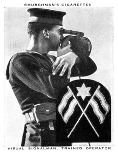 Visuele seinman, getrainde operator, 1937
