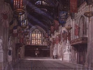 Interieur van het Guildhall door W.D. Radcliffe Beresford
