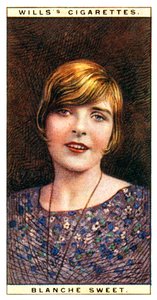 Blanche Sweet 1896-1986, Amerikaanse actrice, 1928 door WD and HO Wills