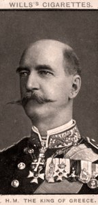 Z.M. De Koning van Griekenland, 1908 door WD and HO Wills